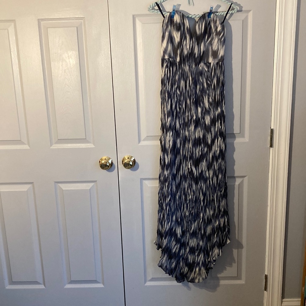 Shunning Urban Outfitters Kimichi Blue Strapless Gown 9